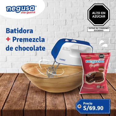 BATIDORA DE MANO + PREMEZCLA CHOCOLATE 1KG GRATIS