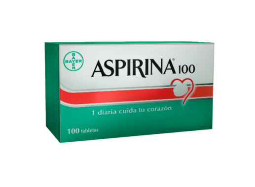 ASPIRINA 100MG TABLETA X 100