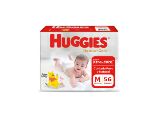 HUGGIES PAÑAL NATURAL CARE M X  56