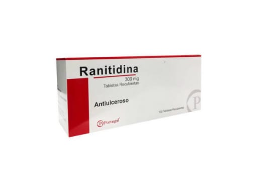 RANITIDINA 300MG TABLETA RECUBIERTA X 100