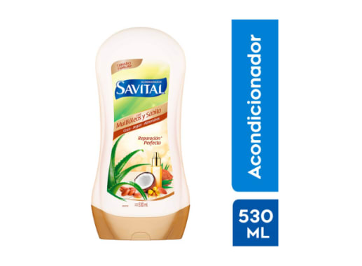 SAVITAL ACONDICIONADOR MULTIOLEOS Y SABILA X 530ML