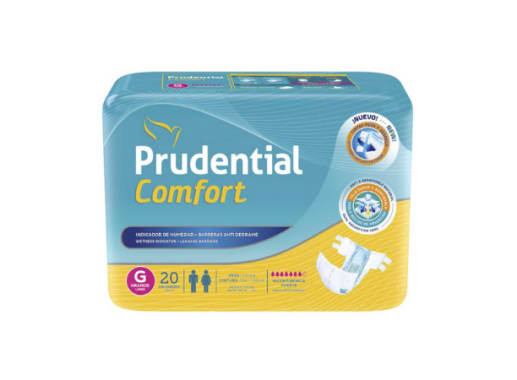 PRUDENTIAL PAÑAL CONFORT TALLA G X 20 UNIDADES