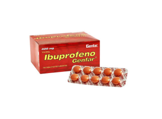 IBUPROFENO 400MG TABLETA RECUBIERTA X 100