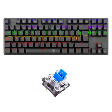 Teclado T-Dagger BORA Rainbow, Spanish T-TGK313-BL-SP BLUE SWITCH