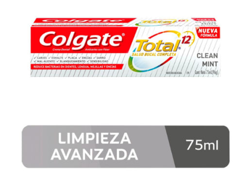 COLGATE PASTA DENTAL TOTAL 12 CLEAN MINT X 75 ML