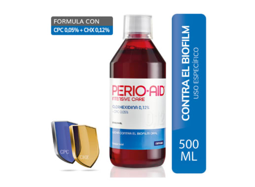 PERIO AID COLUTORIO INTENSIVE CARE 0.12% X500ML(TRATAMIENTO)