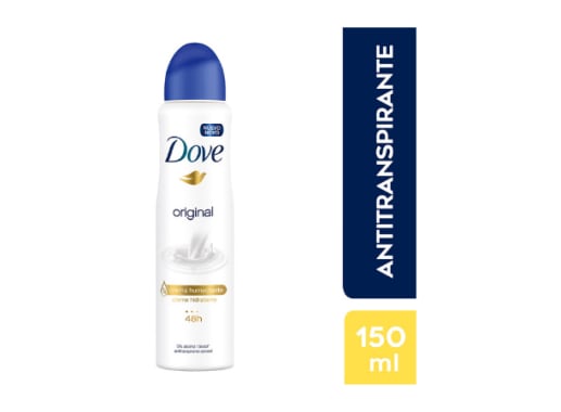 DOVE ANTITRANSPIRANTE SPRAY ORIGINAL X 150ML