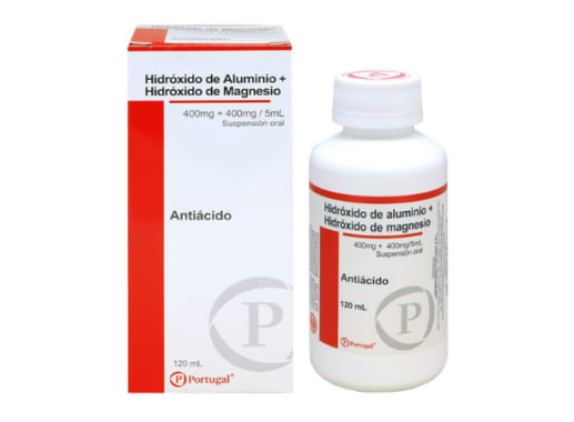 HIDRÓXIDO DE ALUMINIO+HIDRÓXIDO DE MAGNESIO 400MG+400MG/5ML SUSPENSIÓN ORAL X 120ML