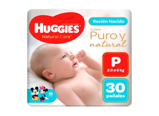 HUGGIES PAÑAL NATURAL CARE P X 30