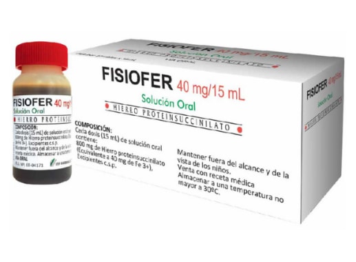 FISIOFER 40MG/15ML SOLUCIÓN ORAL X 10