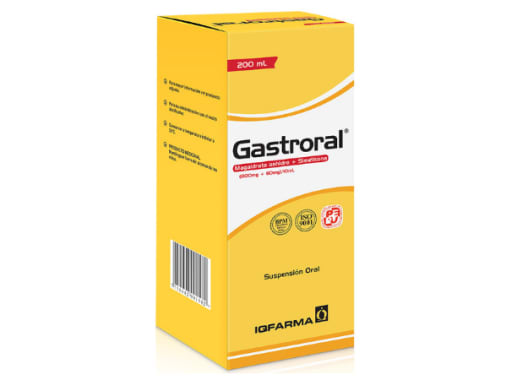 GASTRORAL 800MG/60MG/10ML SUSPENSION X 200ML