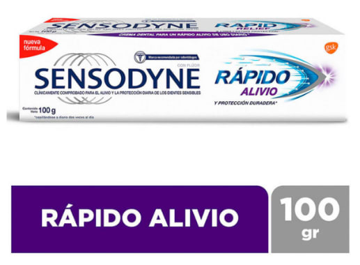 SENSODYNE PASTA DENTAL RAPIDO ALIVIO X 100G