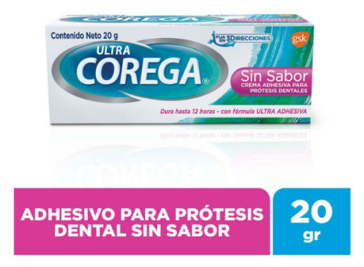 COREGA ULTRA SIN SABOR CREMA ADHESIVA X 20G