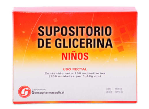 SUPOSITORIO DE GLICERINA NIÑOS