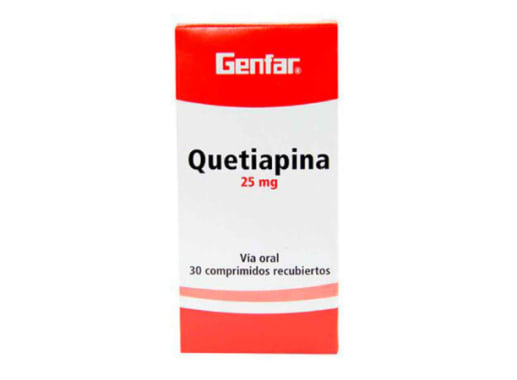 QUETIAPINA 25MG COMPRIMIDO X 30