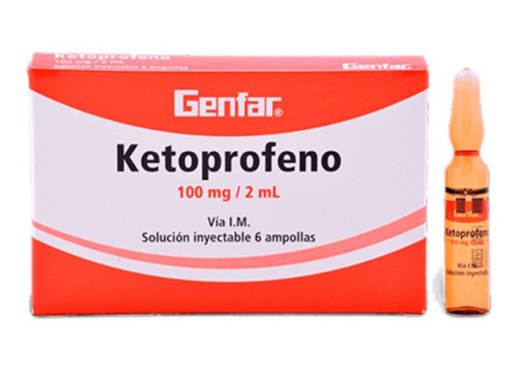 KETOPROFENO 100M/2ML SOLUCIÓN INYECTABLE X 6