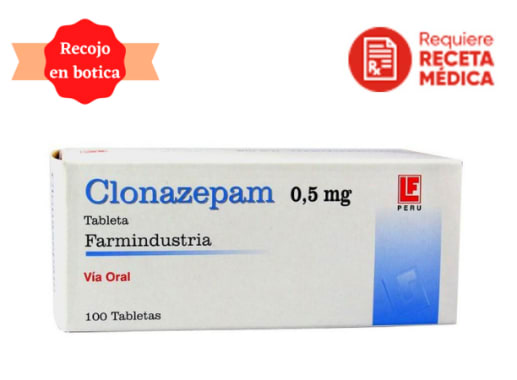 CLONAZEPAM 0.5MG TABLETA X 100 (RECETA)