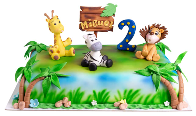 Torta ZOO Rectangular CHOCOLATE (Disponible para pedidos realizados de Domingo a Viernes)