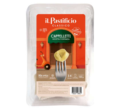 Cappelletti Ricotta y Espinaca (500g)