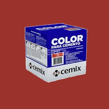 Color para cemento rojo oxido cemix