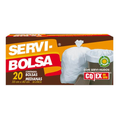 Bolsa Para Basura Servi-Bolsa Mediana 20 U