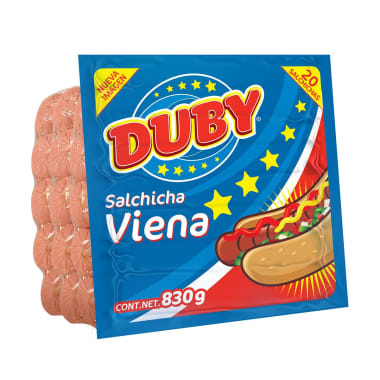 Salchicha Viena Duby 830 Gr