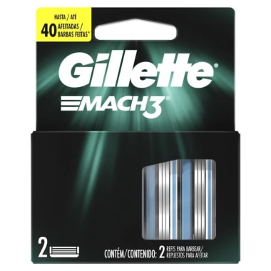 Cartuchos Para Afeitar Gillette Mach3 - 2 Pzas