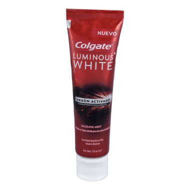 Pasta Dental Colgate Luminous White Carbón Activado 125mL