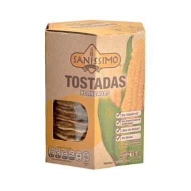 Tostadas Horneadas Saníssimo de Maíz 216 g