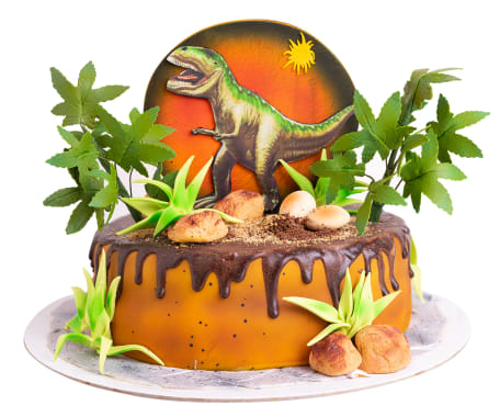 Torta Dinosaurio VAINILLA (No disponible para pedidos de Sábado para Domingo)