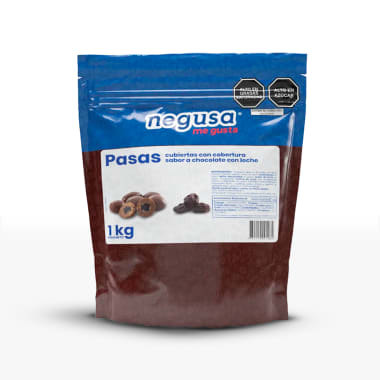 PASAS CON SABOR A CHOCOLATE CON LECHE 1 KG