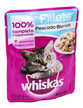 Alimento Whiskas Trozos Pescado 85Gr Pouch