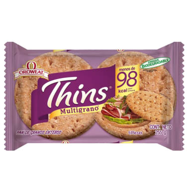 Pan Oroweat Thins Multi Grano 255 g