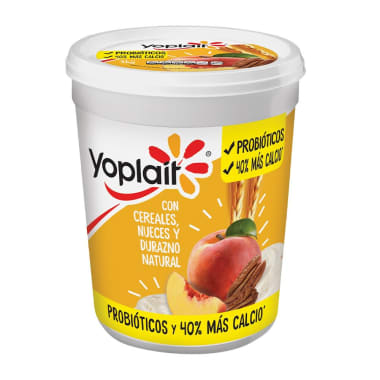 Yoghurt Yoplait con Cereales Duraznos y Nueces 1 Kg