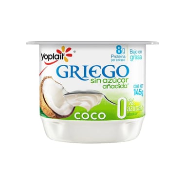 Yogurt Griego Yoplait Batido Coco Sin Azúcar 145 g