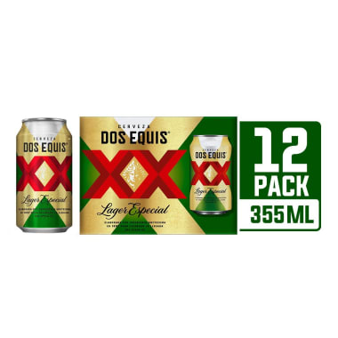 Cerveza Dos Equis Lager Especial Lata 355 mL x 12