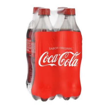 Refresco Coca-Cola Regular Botella 600 mL x 4