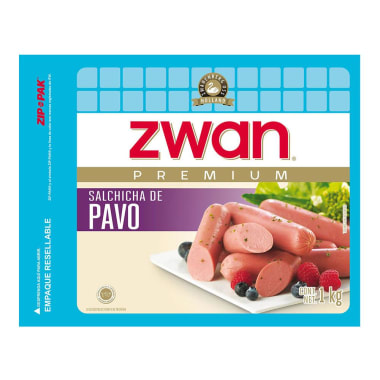 Salchicha de Pavo Zwan 1 Kg