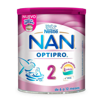 Fórmula Infantil NAN 2 Optimal Pro, 6 a 12 Meses, 800g