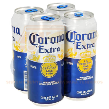 Corona Laton 4 Pack  473 Ml