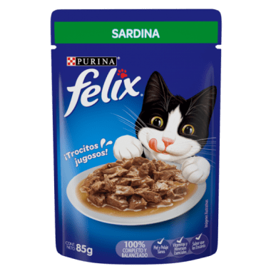 Alimento Gato Felix Sardina 85gr Pouch