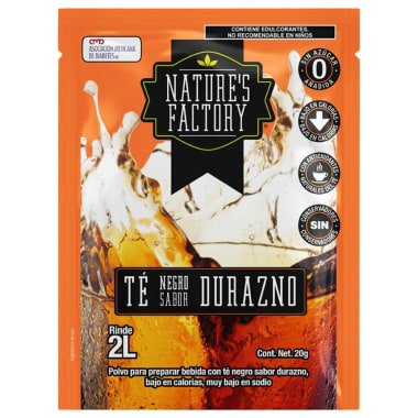 Te Natures Factory Bebida en Polvo Fria Sabor Durazno 20 g