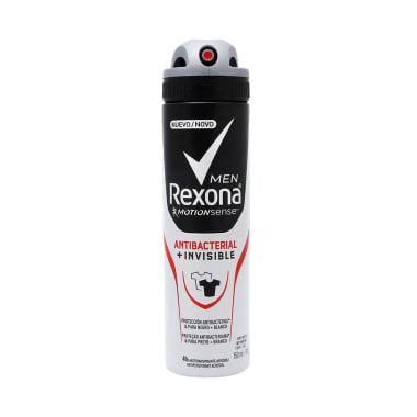 Desodorante Rexona Men Antibacterial + Invisible Aerosol 150 mL