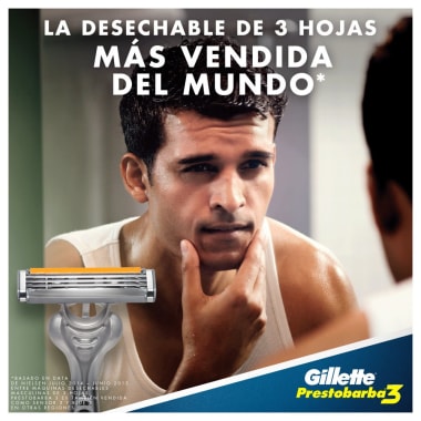 Rastrillo Desechable Gillette Prestobarba 3 2 U