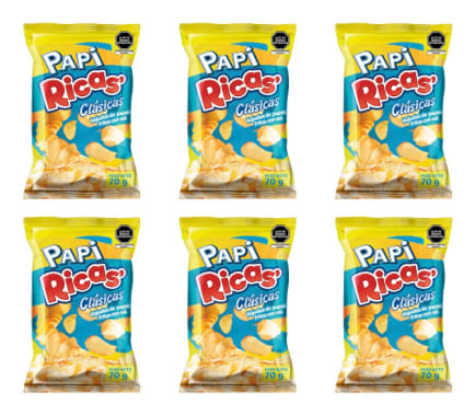 Papi Ricas sabor Clásico de 70 gr