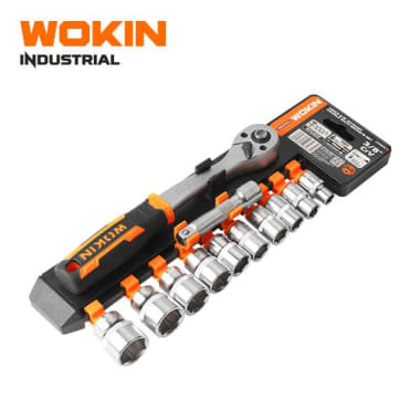 Juego Dados con Chicharra 3/8". 12 Piezas Wokin