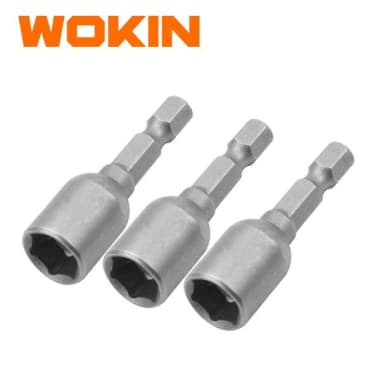 Set Adaptador Para Tuerca Magnetico 1/4" 48 mm Wokin