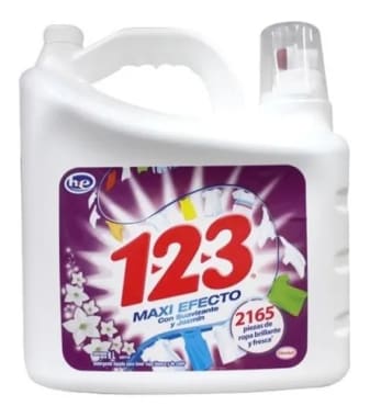 Detergente 123 Suavizante Jazmin 9 Lt