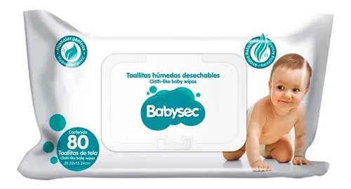 Toalla Humeda Babysec Unica C/80 Pzas