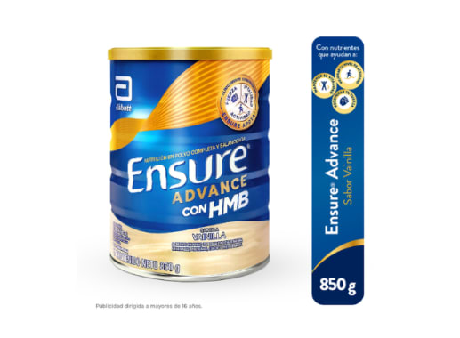 ENSURE ADVANCE SABOR VAINILLA LATA X 850G